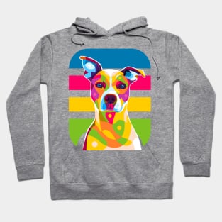 Dog Portrait Colorful Pop Art Hoodie